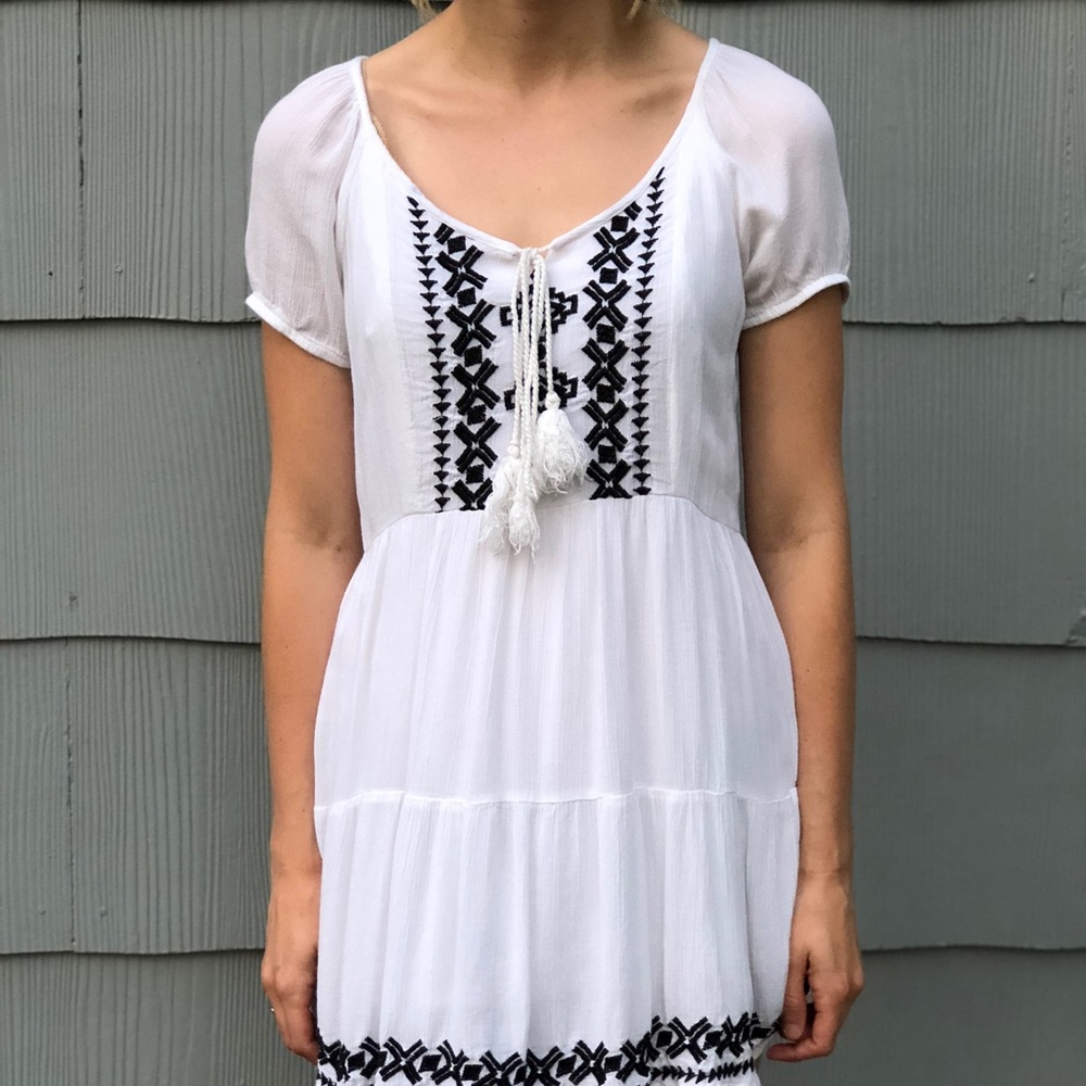 LA Hearts Embroidered Dress